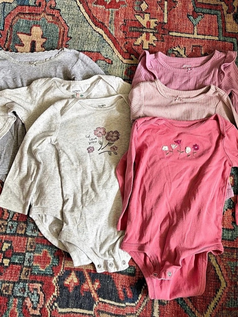 Carter's Baby LS Onesie Set 18mo